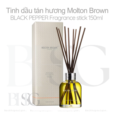 Molton Brown Black Pepper diffuser stick -Tinh dầu tán hương thơm phòng 150ml