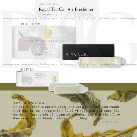 Sáp thơm ô tô The Rituals of Royal Tea Car Air freshener