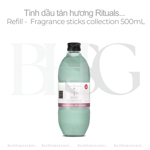 Refill Tinh dầu tán hương Rituals of SAKURA Refill Fragrance Sticks 500ml