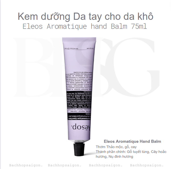 Kem dưỡng da tay Aesoap Eleos Aromatique hand balm 75ml