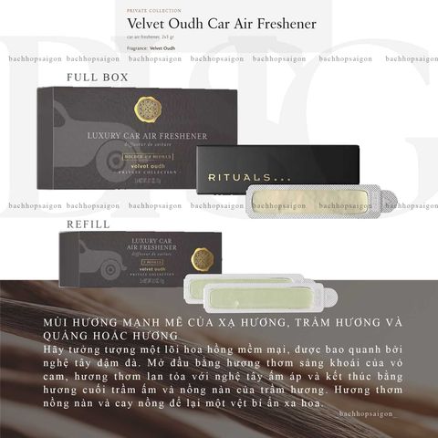 Sáp thơm ô tô The Rituals of Oudh Car Air freshener