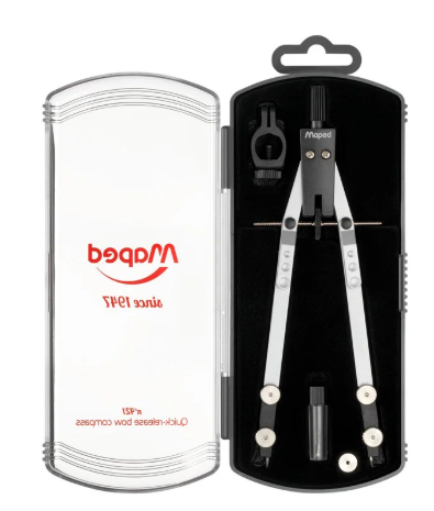 Compa kỹ thuật Maped lớn 30cm No.421 Quick release bow Compass set-3 178101