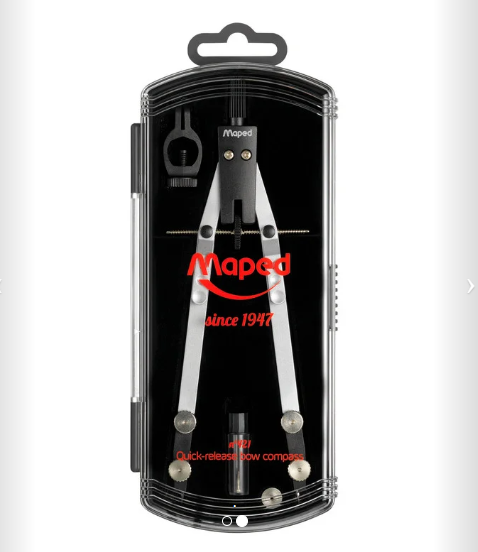 Compa kỹ thuật Maped lớn 30cm No.421 Quick release bow Compass set-3 178101