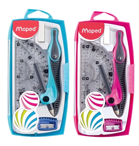 Bộ Compa 8 Món - Bút Chì Gỗ - Maped 519118