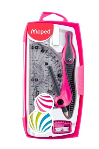 Bộ Compa 8 Món - Bút Chì Gỗ - Maped 519118