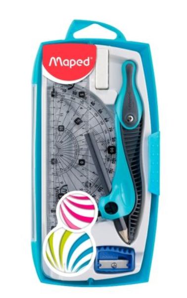 Bộ Compa 8 Món - Bút Chì Gỗ - Maped 519118