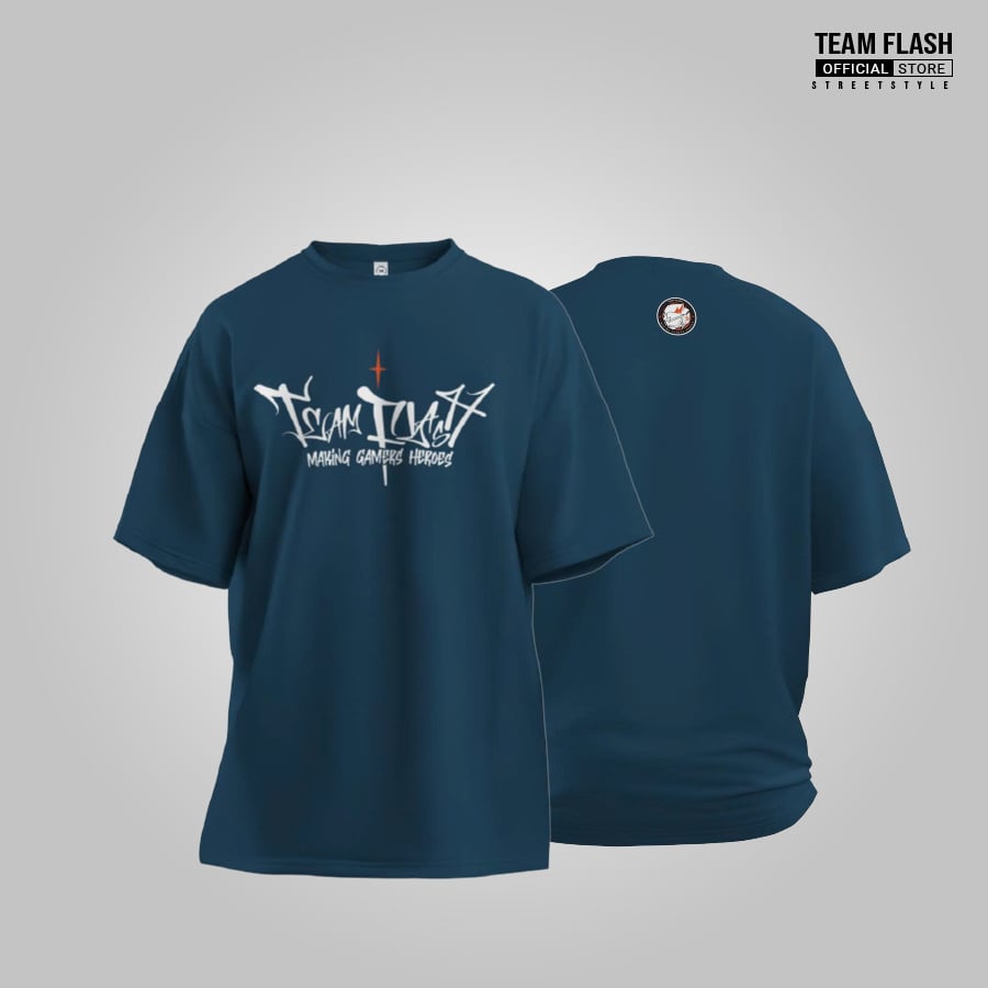 Áo thun Team Flash 2025 - Graffity màu xanh navy