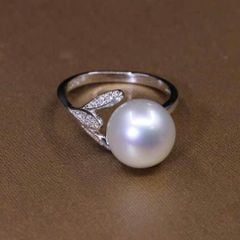 Nhẫn Bạc Đính Mặt Ngọc Trai Tự Nhiên MADAME HIEN PEARLS Cho Nữ NN153