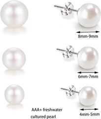 Hạt Ngọc Trai Giá Sỉ Dáng Nút Bóng Đẹp Tự Nhiên Hoàn Hảo AAA+ Nhiều Kích Thước Dùng Làm Phụ Kiện Trang Sức DIY HN002