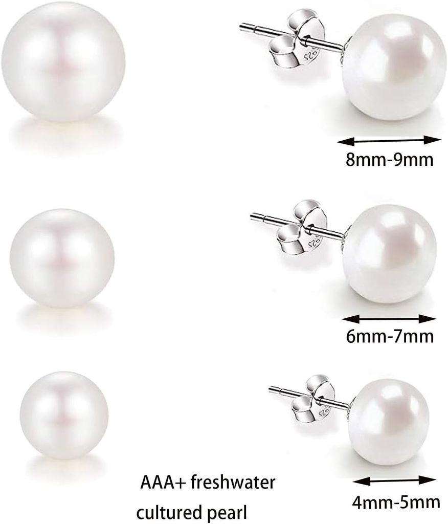 Hạt Ngọc Trai 9-10mm Giá Sỉ Dáng Nút Bóng Đẹp Tự Nhiên Hoàn Hảo AAA+ Nhiều Kích Thước Dùng Làm Phụ Kiện Trang Sức DIY HN002