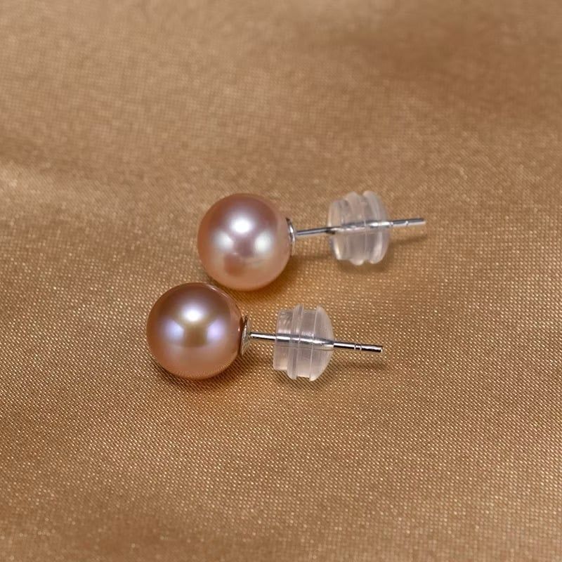 Bông Tai Bạc Ý s925 Đính 1 Hạt Ngọc Trai Tự Nhiên 4-6mm Tối Giản MADAME HIEN PEARLS Cho Nữ BTT051