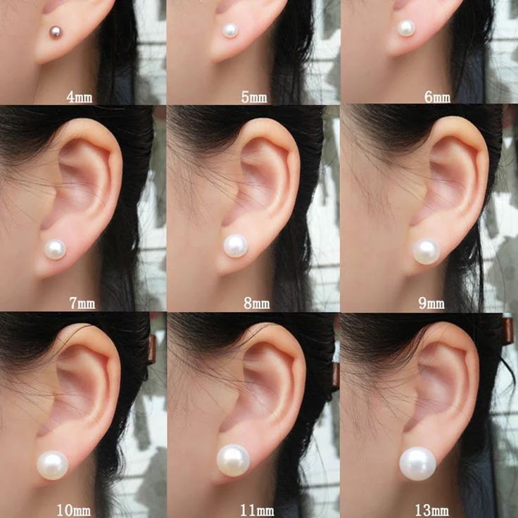 Bông Tai Bạc Ý s925 Đính 1 Hạt Ngọc Trai Trắng Tròn Tự Nhiên 8-11mm Tối Giản MADAME HIEN PEARLS BTT051