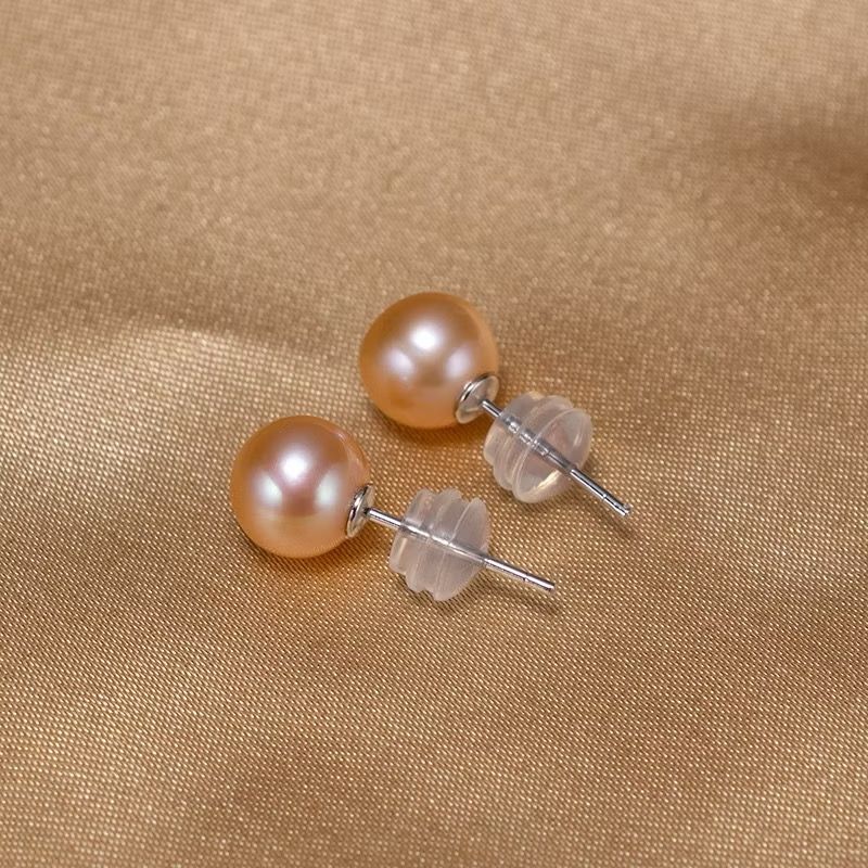 Bông Tai Bạc Ý s925 Đính 1 Hạt Ngọc Trai Tự Nhiên 4-6mm Tối Giản MADAME HIEN PEARLS Cho Nữ BTT051