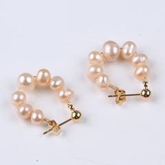 Khuyên Tai Tròn Tua Rua Bông Tai Ngọc Trai Nuôi Tự Nhiên Thời Trang Châu Âu Đơn Giản Cho Nữ BTT008