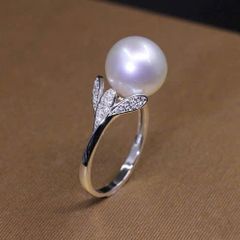 Nhẫn Bạc Đính Mặt Ngọc Trai Tự Nhiên MADAME HIEN PEARLS Cho Nữ NN153