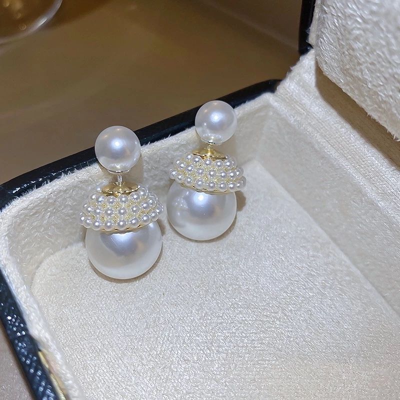 Bông Tai Ngọc Trai Nuôi Tự Nhiên Quý Phái 2 Kiểu Đeo Linh Hoạt MADAME HIEN PEARLS Cho Nữ BTN039