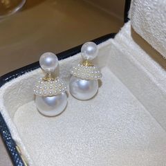 Bông Tai Ngọc Trai Nuôi Tự Nhiên Quý Phái 2 Kiểu Đeo Linh Hoạt MADAME HIEN PEARLS Cho Nữ BTN039