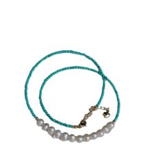 Vòng cổ Ngọc Lam Phong Cách Boho Phối Mặt Ngọc Trai Tự Nhiên Xinh Xắn MADAME HIEN PEARLS Unisex Nam Nữ BPMT002