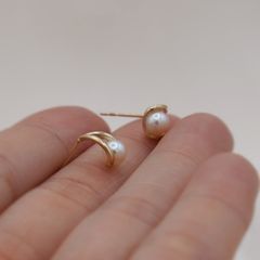 Bông Tai Ngọc Trai Tự Nhiên Đáng Yêu Nhí Đáng Yêu MADAME HIEN PEARLS BTN318