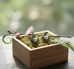 Bông Tai Bạc Nữ Hình Hoa Mai Đính Ngọc Trai Màu Xanh Pastel - Trang Sức Ngọc Trai Phú Quốc Giá Sỉ Cao Cấp, Thời Trang BTN322A