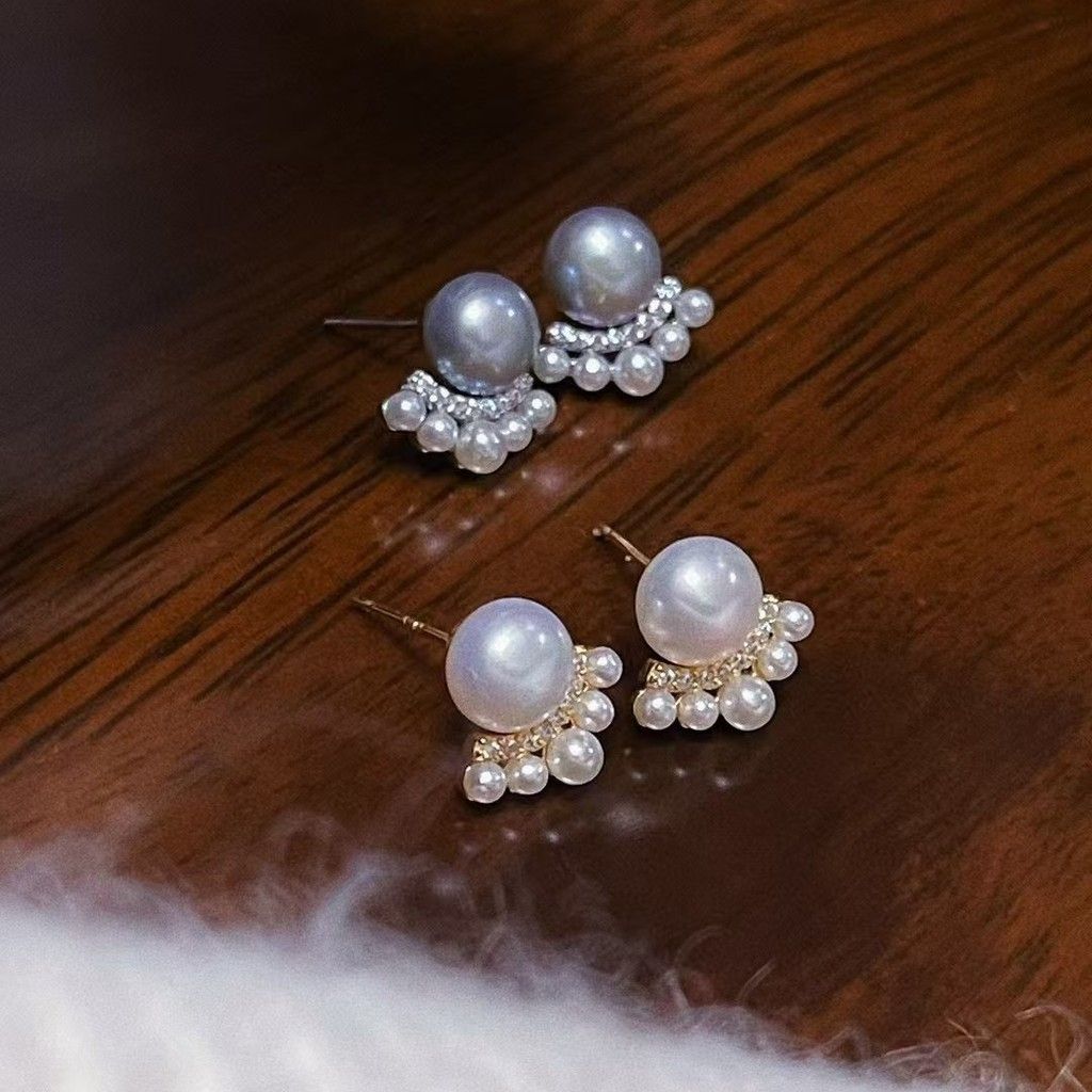 Bông Tai Ngọc Trai Tự Nhiên Chân Mèo Sang Trọng - Trang Sức Ngọc Trai Phú Quốc Giá Sỉ BTN329