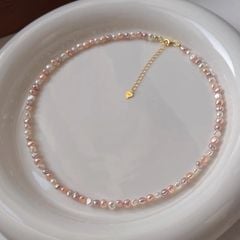 Vòng Cổ Ngọc Trai Baroque Tự Nhiên Bé Xinh Minimalist MADAME HIEN PEARLS Cho Nam Nữ CB054