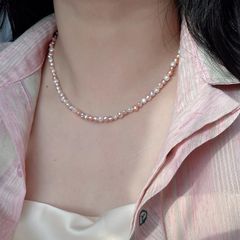 Vòng Cổ Ngọc Trai Baroque Tự Nhiên Bé Xinh Minimalist MADAME HIEN PEARLS Cho Nam Nữ CB054