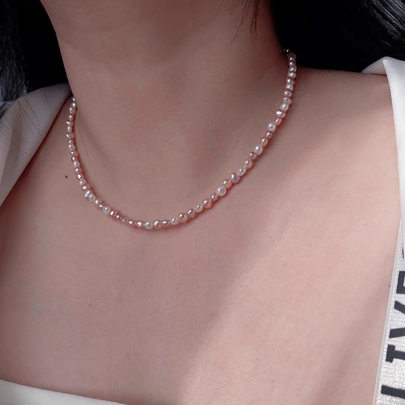 Vòng Cổ Ngọc Trai Baroque Tự Nhiên Bé Xinh Minimalist MADAME HIEN PEARLS Cho Nam Nữ CB054