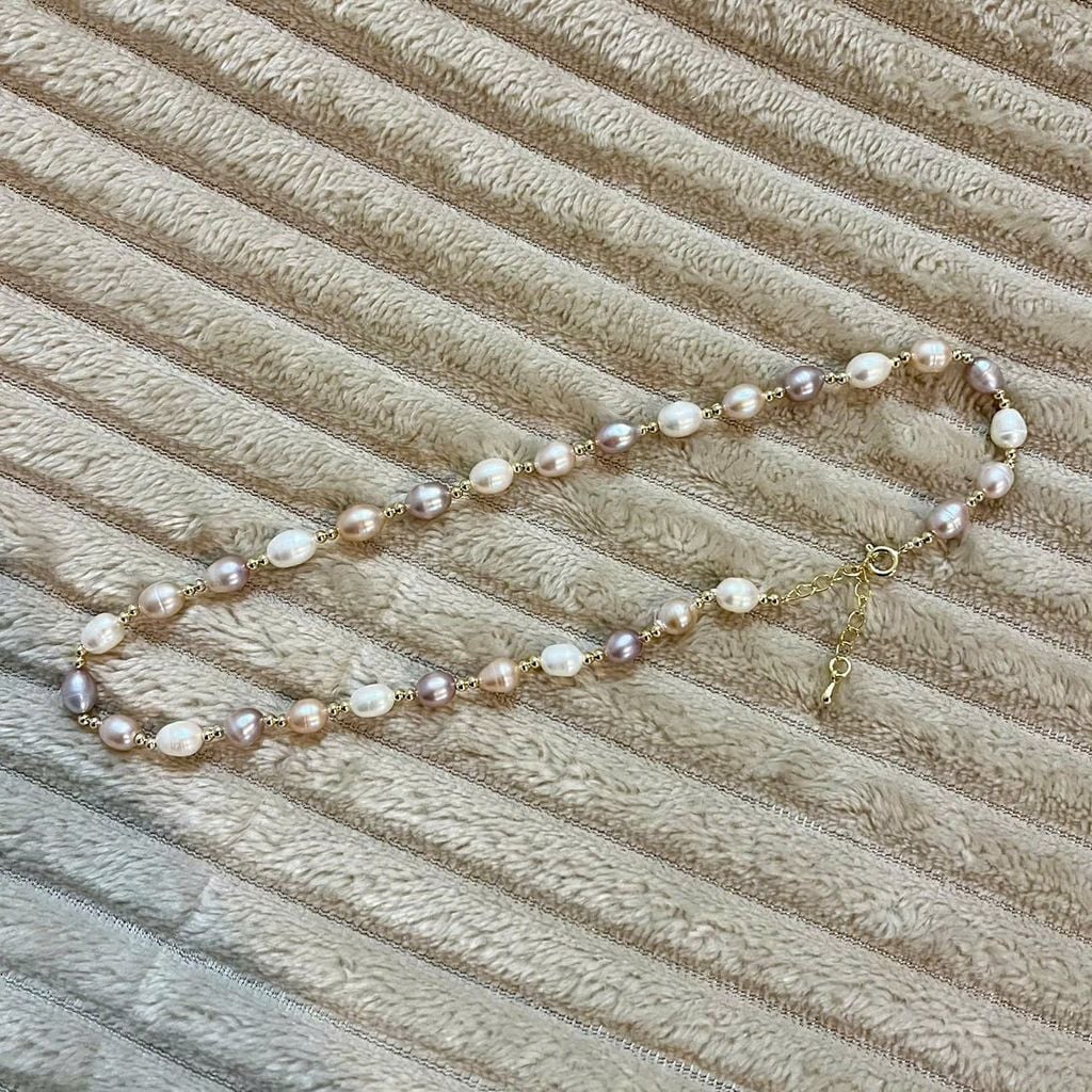 Vòng cổ Ngọc Trai Tự Nhiên 6-7mm Ngọc Trai Phú Quốc Giá Sỉ MADAME HIEN PEARLS Thời Trang CG008