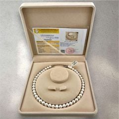 [Kèm Kiểm Định] Vòng Cổ Ngọc Trai Tự Nhiên Cao Cấp Chuẩn 8-9mm AAA+ Vòng Cổ Nước Ngọt Có Chứng Nhận Trang Sức Quý Phái MADAME HIEN PEARLS Thanh Lịch Cho Nữ CT073