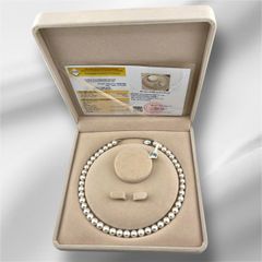 [Kèm Kiểm Định] Vòng Cổ Ngọc Trai Tự Nhiên Cao Cấp Chuẩn 8-9mm AAA+ Vòng Cổ Nước Ngọt Có Chứng Nhận Trang Sức Quý Phái MADAME HIEN PEARLS Thanh Lịch Cho Nữ CT073