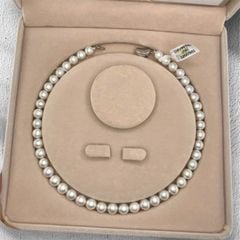 [Kèm Kiểm Định] Vòng Cổ Ngọc Trai Tự Nhiên Cao Cấp Chuẩn 8-9mm AAA+ Vòng Cổ Nước Ngọt Có Chứng Nhận Trang Sức Quý Phái MADAME HIEN PEARLS Thanh Lịch Cho Nữ CT073