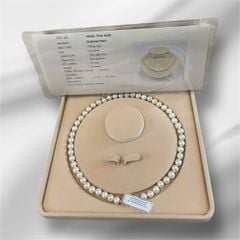 [Kèm Kiểm Định] Vòng Cổ Ngọc Trai Tự Nhiên Cao Cấp Chuẩn 8-9mm AAA+ Vòng Cổ Nước Ngọt Có Chứng Nhận Trang Sức Quý Phái MADAME HIEN PEARLS Thanh Lịch Cho Nữ CT073
