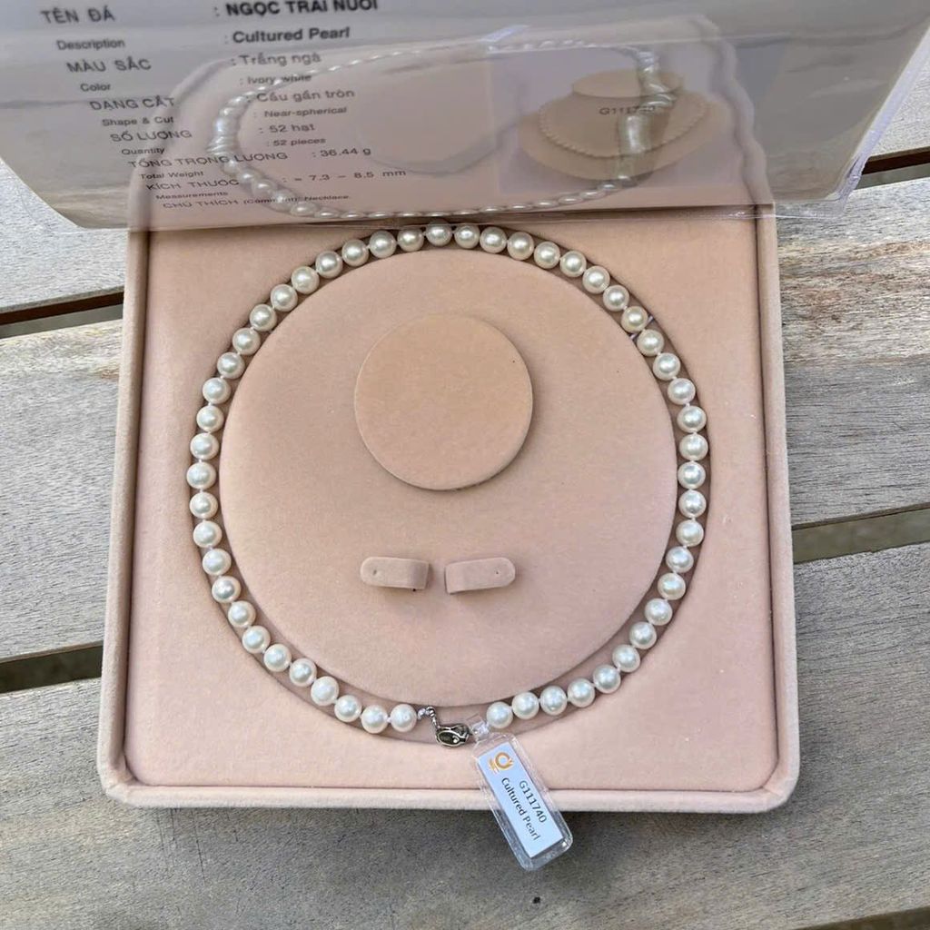 [Kèm Kiểm Định] Vòng Cổ Ngọc Trai Tự Nhiên Cao Cấp Chuẩn 8-9mm AAA+ Vòng Cổ Nước Ngọt Có Chứng Nhận Trang Sức Quý Phái MADAME HIEN PEARLS Thanh Lịch Cho Nữ CT073