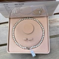 [Kèm Kiểm Định] Vòng Cổ Ngọc Trai Tự Nhiên Cao Cấp Chuẩn 8-9mm AAA+ Vòng Cổ Nước Ngọt Có Chứng Nhận Trang Sức Quý Phái MADAME HIEN PEARLS Thanh Lịch Cho Nữ CT073