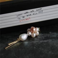 Kẹp Tóc Đính Ngọc Trai Thiên Nhiên Cao Cấp Phối Hình Bông Hoa Tinh Tế MADAME HIEN PEARLS Cho Nữ PKT025