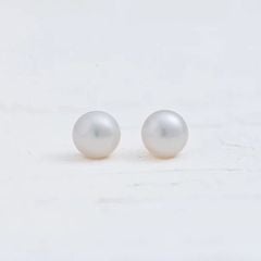 Hạt Ngọc Trai Giá Sỉ Dáng Nút Bóng Đẹp Tự Nhiên Hoàn Hảo AAA+ Nhiều Kích Thước Dùng Làm Phụ Kiện Trang Sức DIY HN002