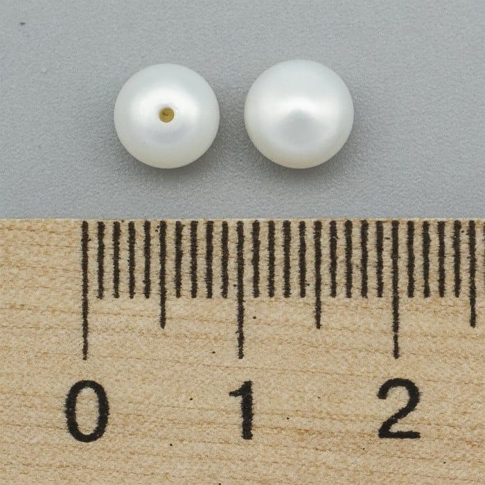 Hạt Ngọc Trai Giá Sỉ Dáng Nút Bóng Đẹp Tự Nhiên Hoàn Hảo AAA+ Nhiều Kích Thước Dùng Làm Phụ Kiện Trang Sức DIY HN002