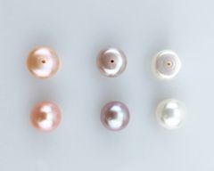 Hạt Ngọc Trai Giá Sỉ Dáng Nút Bóng Đẹp Tự Nhiên Hoàn Hảo AAA+ Nhiều Kích Thước Dùng Làm Phụ Kiện Trang Sức DIY HN002