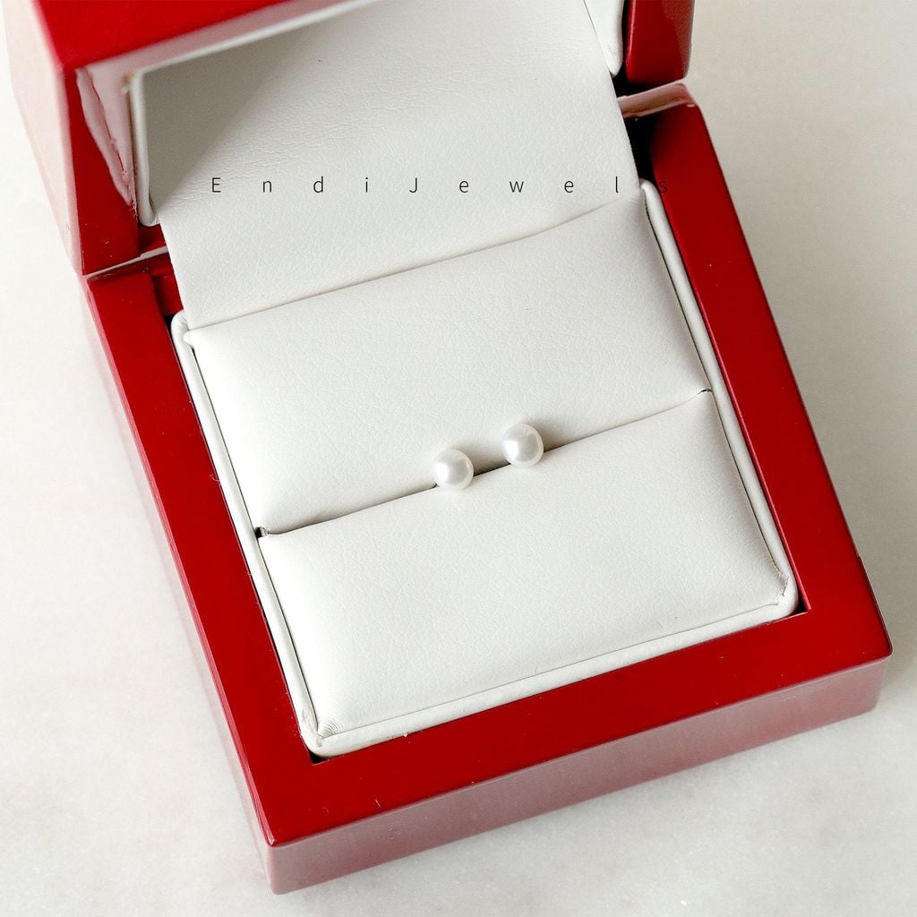 Hạt Ngọc Trai Giá Sỉ Dáng Nút Bóng Đẹp Tự Nhiên Hoàn Hảo AAA+ Nhiều Kích Thước Dùng Làm Phụ Kiện Trang Sức DIY HN002