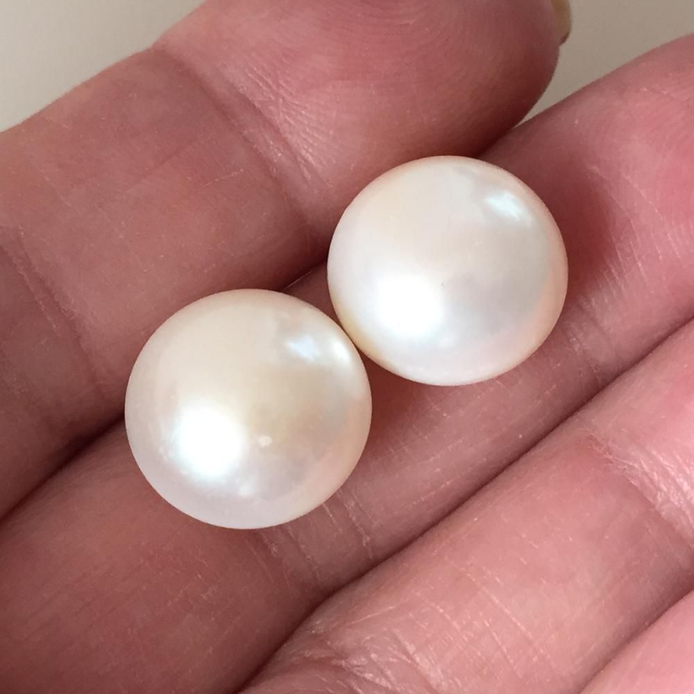 Hạt Ngọc Trai 9-10mm Giá Sỉ Dáng Nút Bóng Đẹp Tự Nhiên Hoàn Hảo AAA+ Nhiều Kích Thước Dùng Làm Phụ Kiện Trang Sức DIY HN002
