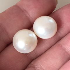 Hạt Ngọc Trai 9-10mm Giá Sỉ Dáng Nút Bóng Đẹp Tự Nhiên Hoàn Hảo AAA+ Nhiều Kích Thước Dùng Làm Phụ Kiện Trang Sức DIY HN002
