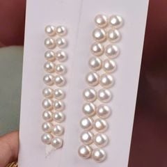 Hạt Ngọc Trai Giá Sỉ Dáng Nút Bóng Đẹp Tự Nhiên Hoàn Hảo AAA+ Nhiều Kích Thước Dùng Làm Phụ Kiện Trang Sức DIY HN002