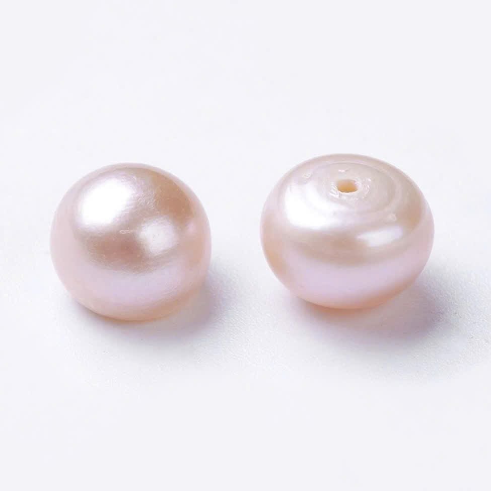 Hạt Ngọc Trai Giá Sỉ Dáng Nút Bóng Đẹp Tự Nhiên Hoàn Hảo AAA+ Nhiều Kích Thước Dùng Làm Phụ Kiện Trang Sức DIY HN002