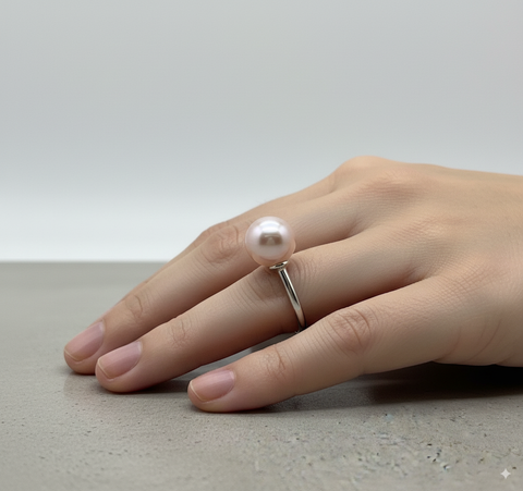 [Ngọc Màu Hiếm, Kèm Kiểm Định] Hạt Ngọc Trai Hồng Pastel Tự Nhiên 12-13mm AAAA VIP Cao Cấp MADAME HIEN PEARLS HT022