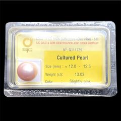 [Ngọc Màu Hiếm, Kèm Kiểm Định] Hạt Ngọc Trai Hồng Pastel Tự Nhiên 12-13mm AAAA VIP Cao Cấp MADAME HIEN PEARLS HT022
