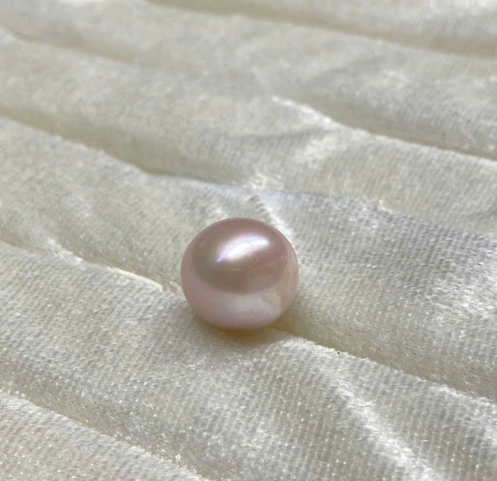 [Ngọc Màu Hiếm, Kèm Kiểm Định] Hạt Ngọc Trai Hồng Pastel Tự Nhiên 12-13mm AAAA VIP Cao Cấp MADAME HIEN PEARLS HT022