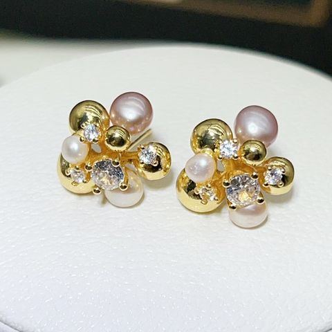 Khuyên Tai Ngọc Trai Tự Nhiên Hoa Bóng Kiểu Dáng Hiện Đại Thiết Kế Sang Trọng - Trang Sức Ngọc Trai Phú Quốc Giá Sỉ BTN325