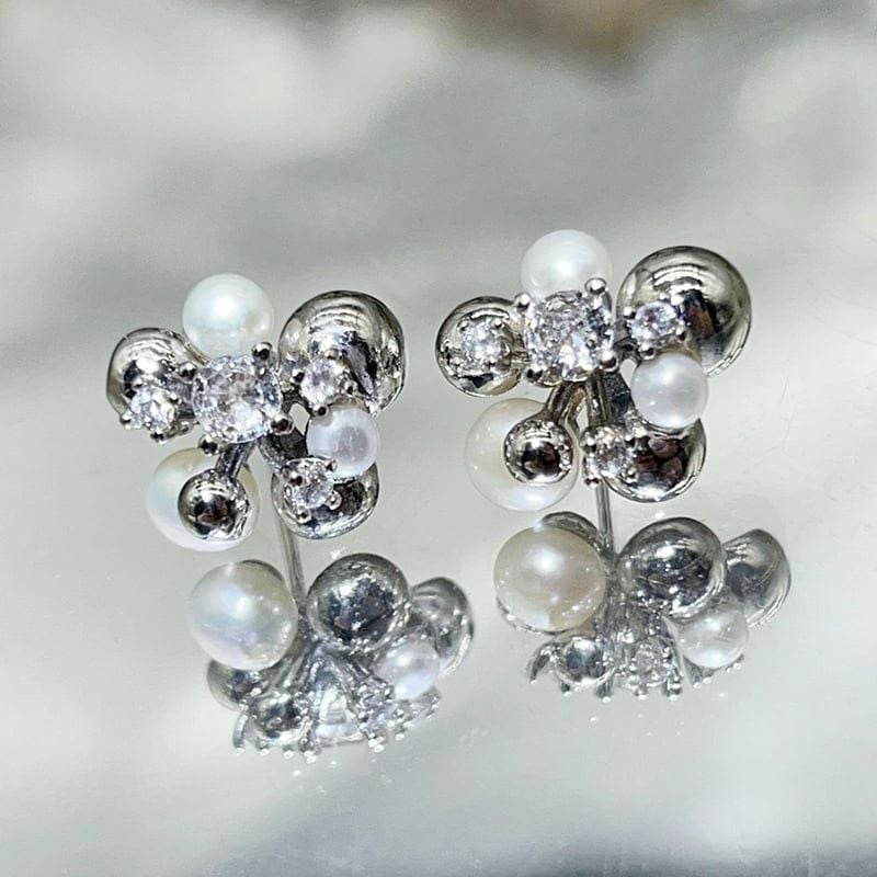 Khuyên Tai Ngọc Trai Tự Nhiên Hoa Bóng Kiểu Dáng Hiện Đại Thiết Kế Sang Trọng - Trang Sức Ngọc Trai Phú Quốc Giá Sỉ BTN325