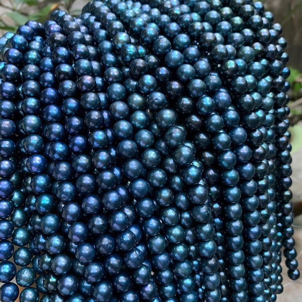 [Kèm Kiểm Định] Bộ Set Trang Sức VIP Ngọc Trai Đen Lông Công Tự Nhiên 9-11mm Gồm Vòng cổ, Vòng Tay, Bông tai Ngọc Trai MADAME HIEN PEARLS SCT046